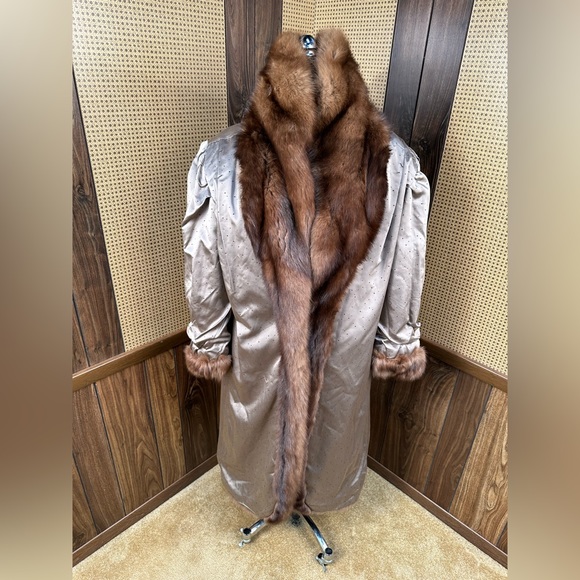 Vintage Okean Furriers Russian Sable Fur Coat Jacket Stroller Medium - Picture 6 of 11